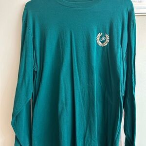 PINK Victoria's Secret Green Long Sleeve Crewneck